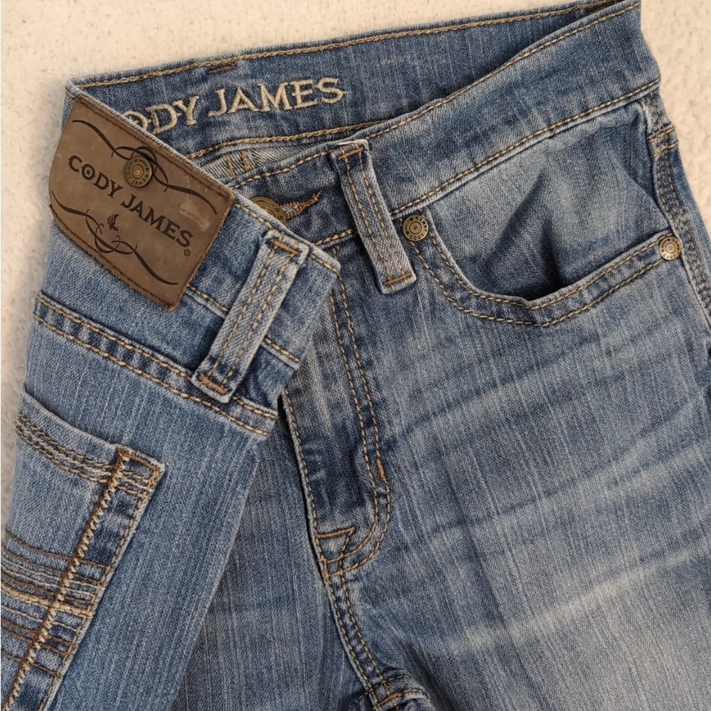 Cody James Men's Blue Bootcut Relaxed Fit Jeans 31x34